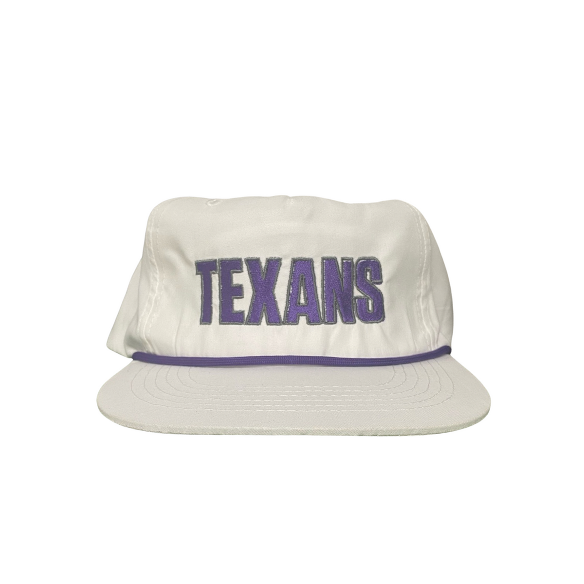 Tarleton State Texas Embroidered Hat / Last Stand / TAR015 / mm White with Purple Rope - P/G