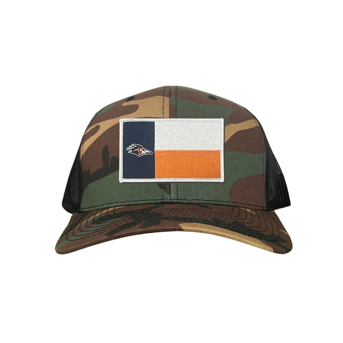 Utsa Flexfit Structured Low Profile Hat Utsa Roadrunner Head Emb | White | Small/Medium