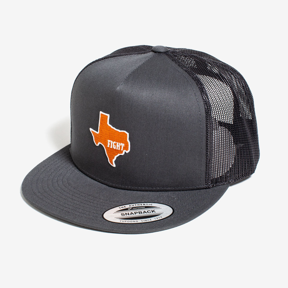 Trinity Dallas Patched Flat Bill Hat Black/White