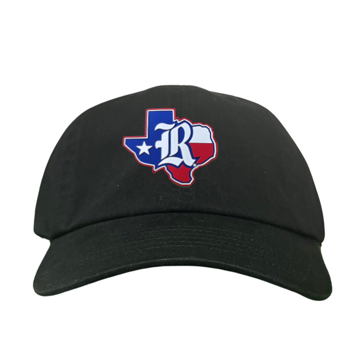 Rice University Old R State of Texas with Flag  Rubber Patch / Hats / 251 / Rice056 / MM