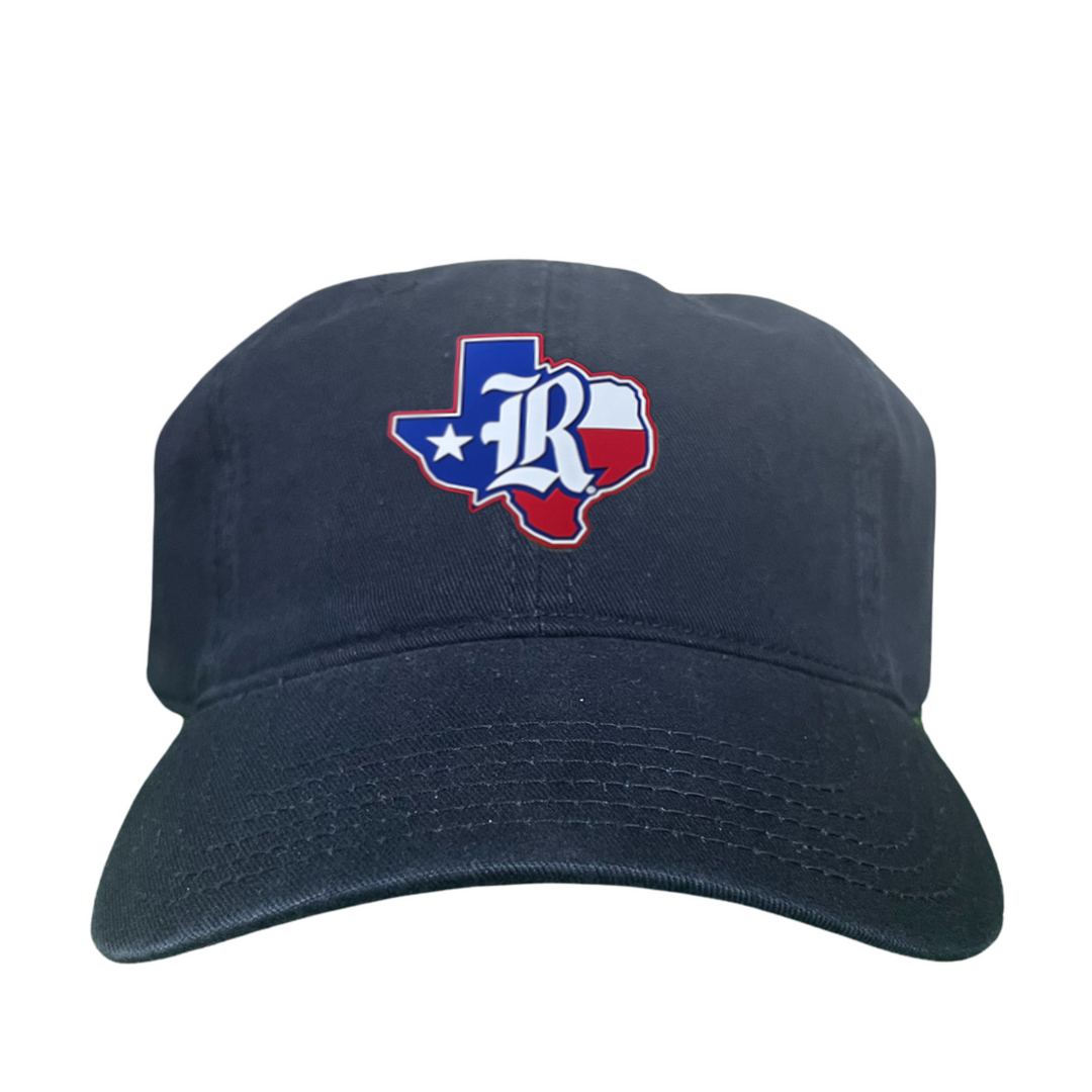 Rice University Old R State of Texas with Flag  Rubber Patch / Hats / 251 / Rice056 / MM