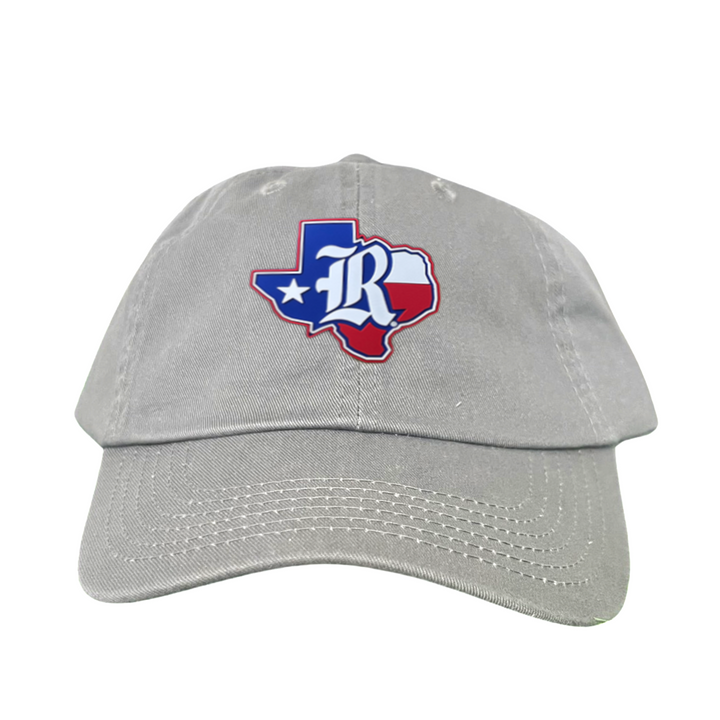 Rice University Old R State of Texas with Flag  Rubber Patch / Hats / 251 / Rice056 / MM