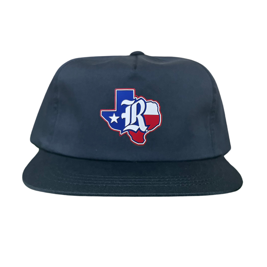 Rice University Old R State of Texas with Flag  Rubber Patch / Hats / 251 / Rice056 / MM