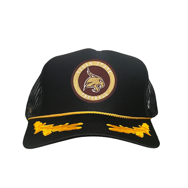 Texas State Hat Boko the Bobcat Bobcats Leatherette Patch 