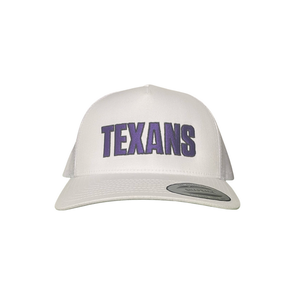Tarleton State Texas Embroidered Hat / Last Stand / TAR015 / mm White with Purple Rope - P/G