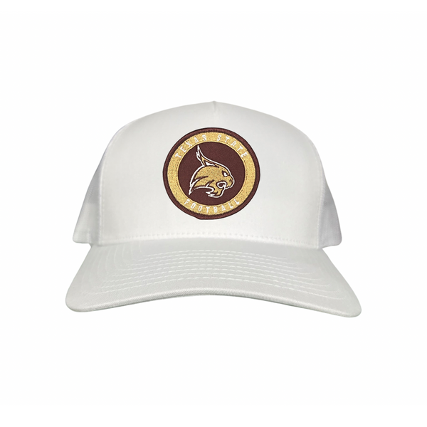 Texas State Hat Boko the Bobcat Bobcats Leatherette Patch 