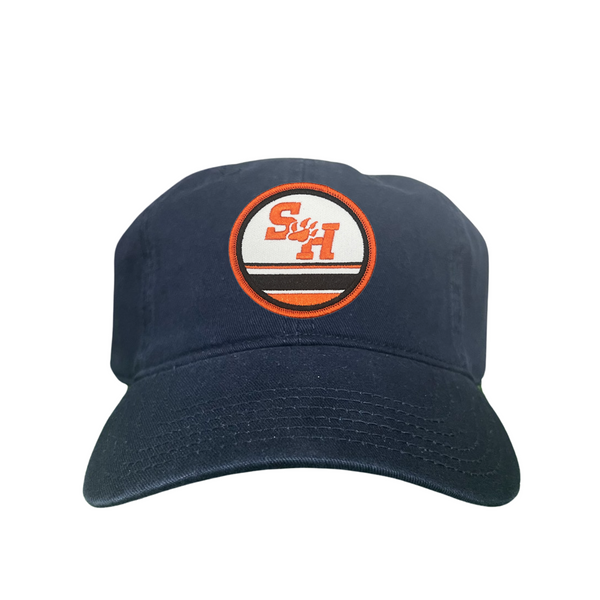 Sam Houston State Sh with Paw Circle / Hats / 164 / Sh009 / mm White Curved Bill Mesh Snapback