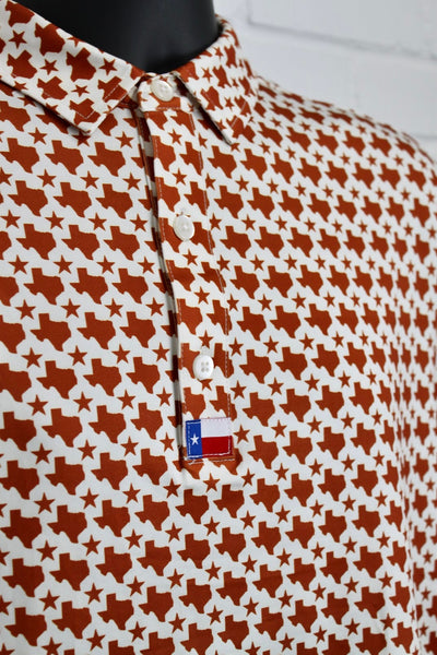 Lonestar Baseball Texas Star Shirt Adult 2X-Large / White Drifit